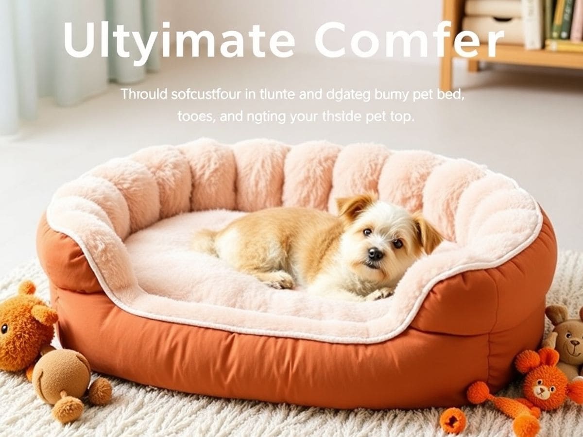 Cama pet confortável e estilosa para animais de estimação.